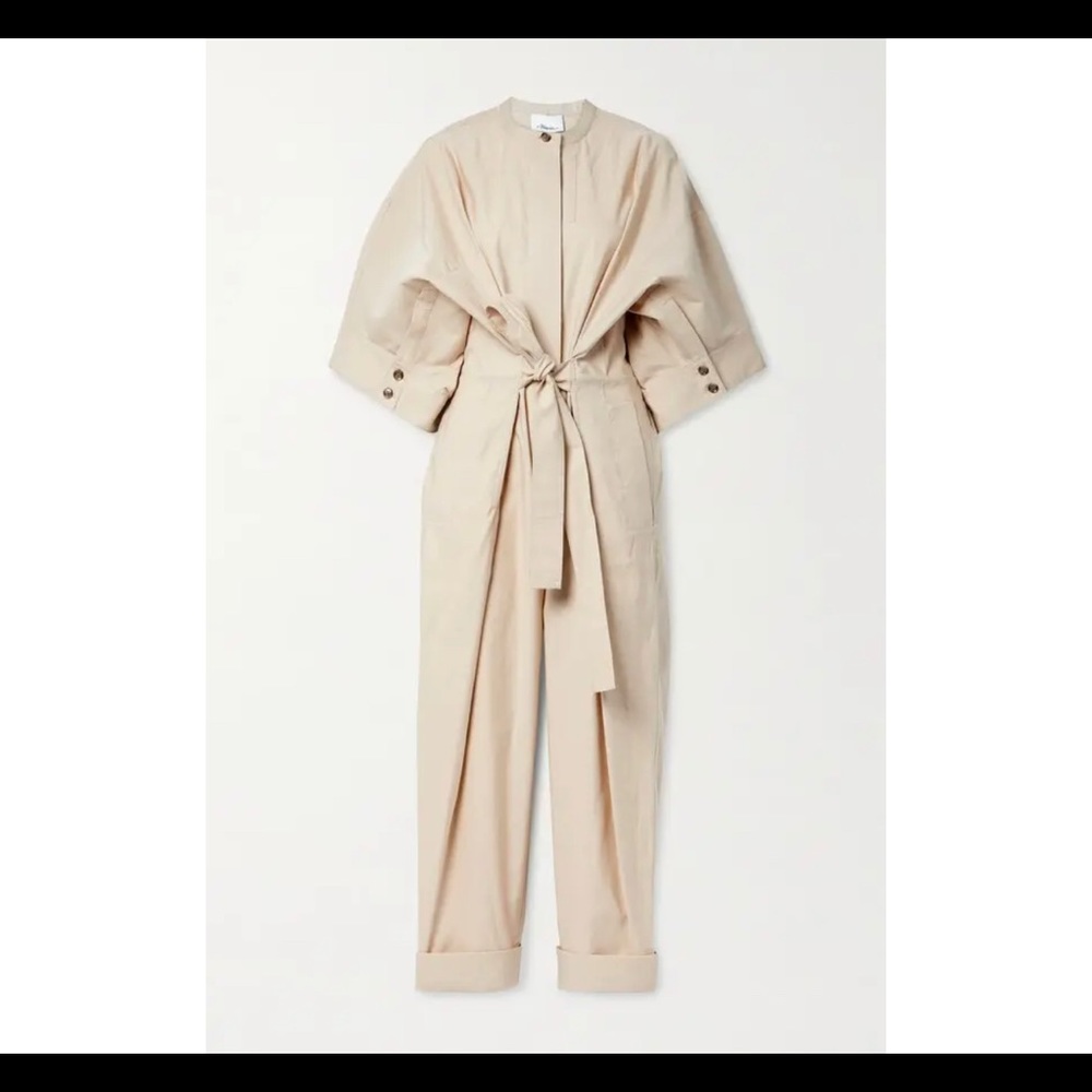 3.1 Phillip Lim Beige Tie-Waist Jumpsuit